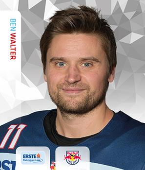 2015-16 Playercards Stickers (EBEL) #025 Ben Walter Front