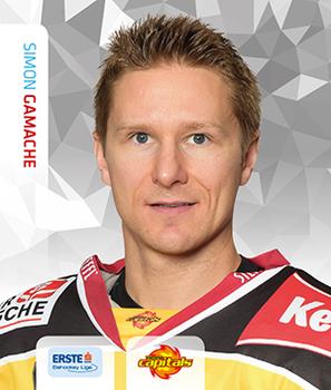 2015-16 Playercards Stickers (EBEL) #037 Simon Gamache Front