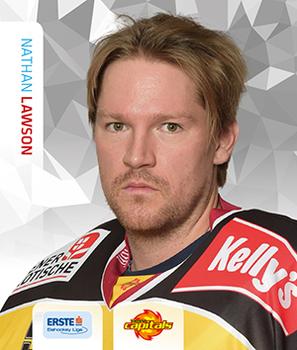 2015-16 Playercards Stickers (EBEL) #044 Nathan Lawson Front