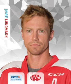 2015-16 Playercards Stickers (EBEL) #096 Jamie Lundmark Front