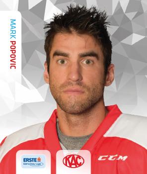 2015-16 Playercards Stickers (EBEL) #100 Mark Popovic Front