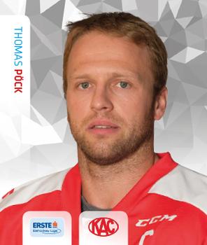 2015-16 Playercards Stickers (EBEL) #107 Thomas Pöck Front