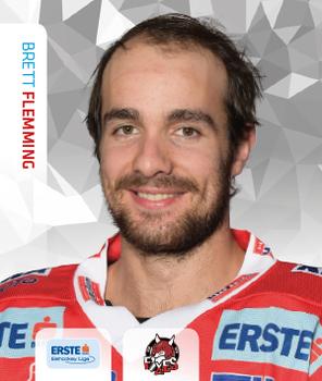 2015-16 Playercards Stickers (EBEL) #119 Brett Flemming Front