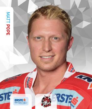 2015-16 Playercards Stickers (EBEL) #131 Matt Pope Front