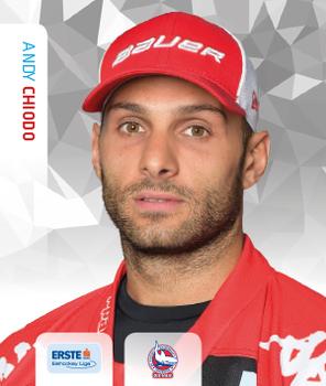 2015-16 Playercards Stickers (EBEL) #268 Andy Chiodo Front