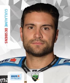 2015-16 Playercards Stickers (EBEL) #295 Guillaume Desbiens Front