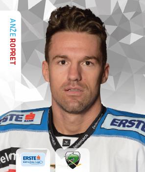 2015-16 Playercards Stickers (EBEL) #309 Anze Ropret Front
