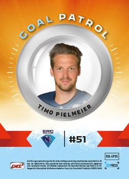 2016-17 German DEL Playercards Premium - Goal Patrol #DEL-GP05 Timo Pielmeier Back