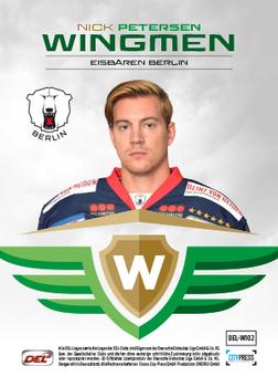 2016-17 German DEL Playercards Premium - Wingmen #DEL-WI02 Nick Petersen Back