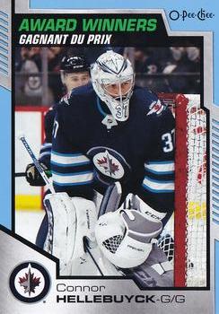 2020-21 Upper Deck - 2020-21 O-Pee-Chee Update Blue #602 Connor Hellebuyck Front
