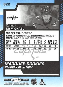 2020-21 Upper Deck - 2020-21 O-Pee-Chee Update Blue #622 Connor McMichael Back