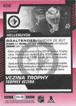 2020-21 Upper Deck - 2020-21 O-Pee-Chee Update Red #602 Connor Hellebuyck Back