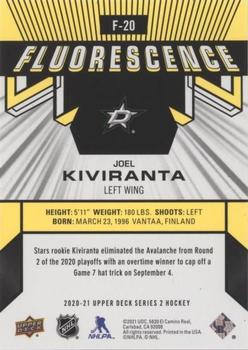 2020-21 Upper Deck - Fluorescence Gold #F-20 Joel Kiviranta Back