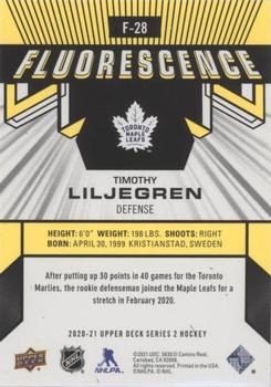 2020-21 Upper Deck - Fluorescence Gold #F-28 Timothy Liljegren Back