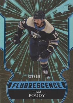 2020-21 Upper Deck - Fluorescence Blue #F-2 Liam Foudy Front