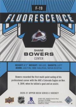 2020-21 Upper Deck - Fluorescence Blue #F-19 Shane Bowers Back