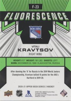 2020-21 Upper Deck - Fluorescence Green #F-23 Vitali Kravtsov Back