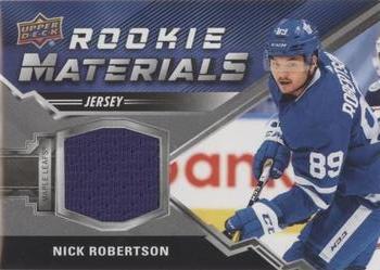 2020-21 Upper Deck - Rookie Materials #RM-NR Nick Robertson Front