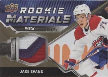 2020-21 Upper Deck - Rookie Materials Patch #RM-JE Jake Evans Front