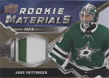 2020-21 Upper Deck - Rookie Materials Patch #RM-JO Jake Oettinger Front