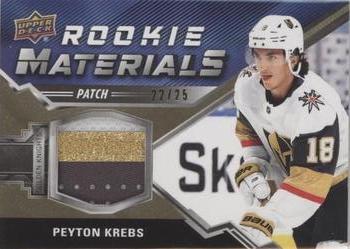 2020-21 Upper Deck - Rookie Materials Patch #RM-PK Peyton Krebs Front