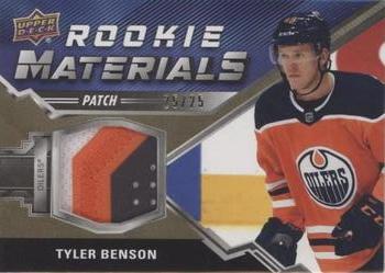 2020-21 Upper Deck - Rookie Materials Patch #RM-TB Tyler Benson Front