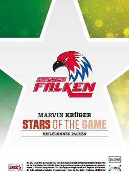 2016-17 Playercards (DEL2) - Stars of the Game #DEL2-SG07 Marvin Krüger Back
