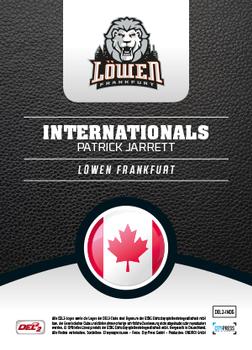 2016-17 Playercards (DEL2) - Internationals #DEL2-IN06 Patrick Jarrett Back