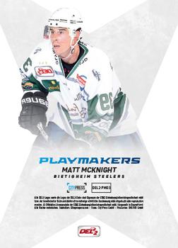 2016-17 Playercards (DEL2) - Playmakers #PM03 Matt McKnight Back