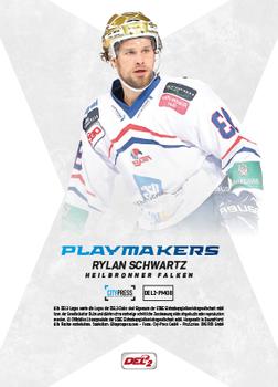 2016-17 Playercards (DEL2) - Playmakers #PM08 Rylan Schwartz Back