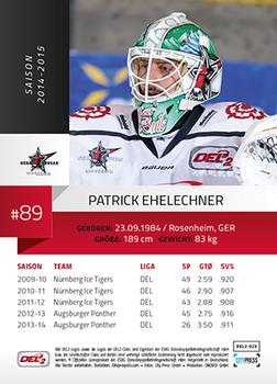 2014-15 Playercards (DEL2) #DEL2-023 Patrick Ehelechner Back