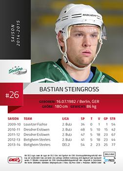 2014-15 Playercards (DEL2) #DEL2-063 Bastian Steingross Back