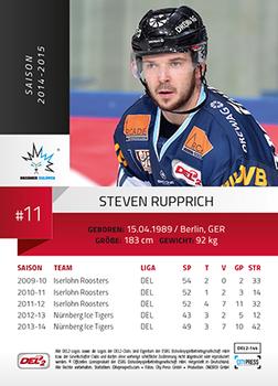 2014-15 Playercards (DEL2) #DEL2-144 Steven Rupprich Back