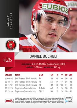 2014-15 Playercards (DEL2) #DEL2-246 Daniel Bucheli Back