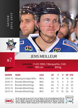 2014-15 Playercards (DEL2) #DEL2-271 Jens Meilleur Back