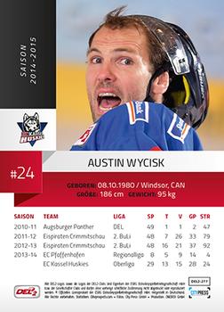 2014-15 Playercards (DEL2) #DEL2-277 Austin Wycisk Back