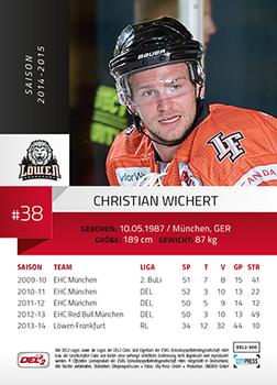 2014-15 Playercards (DEL2) #DEL2-300 Christian Wichert Back