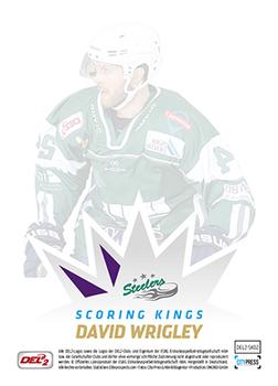 2014-15 Playercards (DEL2) - Scoring Kings #SK02 David Wrigley Back