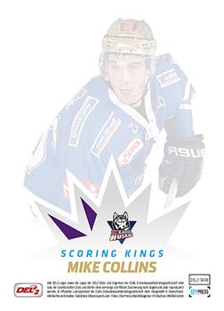 2014-15 Playercards (DEL2) - Scoring Kings #DEL2-SK06 Mike Collins Back