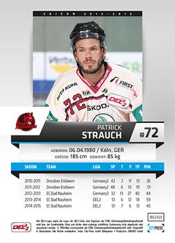 2015-16 Playercards (DEL2) #DEL2-023 Patrick Strauch Back