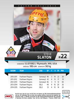 2015-16 Playercards (DEL2) #DEL2-065 Steve Slaton Back