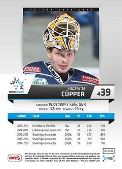 2015-16 Playercards (DEL2) #DEL2-095 Marvin Cüpper Back