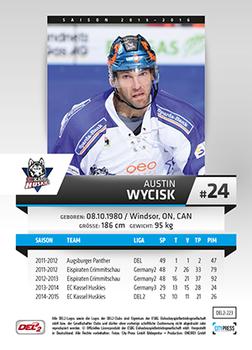 2015-16 Playercards (DEL2) #DEL2-223 Austin Wycisk Back