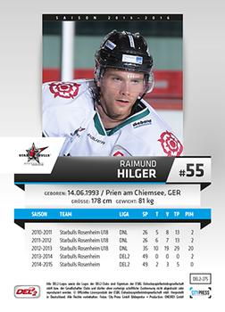 2015-16 Playercards (DEL2) #DEL2-275 Raimund Hilger Back