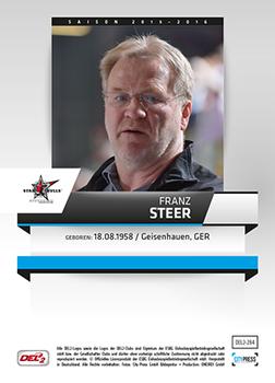 2015-16 Playercards (DEL2) #DEL2-284 Franz Steer Back