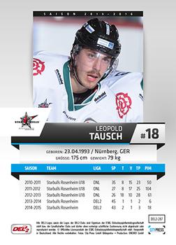 2015-16 Playercards (DEL2) #DEL2-287 Leopold Tausch Back