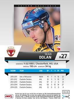 2015-16 Playercards (DEL2) #DEL2-296 Sean Dolan Back