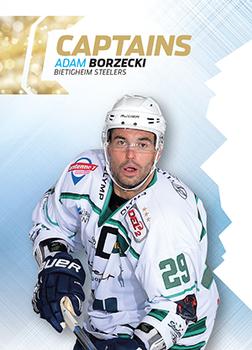 2015-16 Playercards (DEL2) - Captains #DEL2-CA02 Adam Borzecki Front