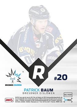 2015-16 Playercards (DEL2) - Rearguards #DEL2-RG05 Patrick Baum Back