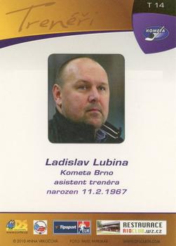 2010-11 Czech OFS Plus - Coaches #14 Ladislav Lubina Back
